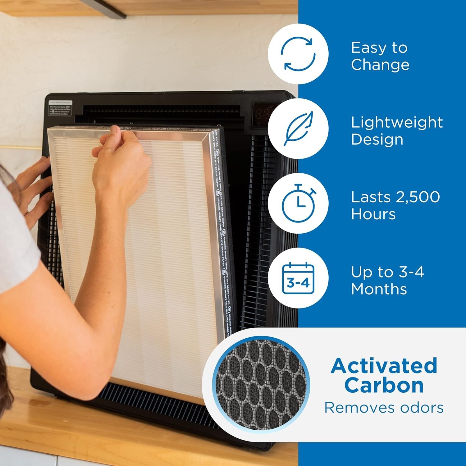 MA-50 Genuine Replacement Filter | for Allergens, Wildfire Smoke, Dust, Odors gallery