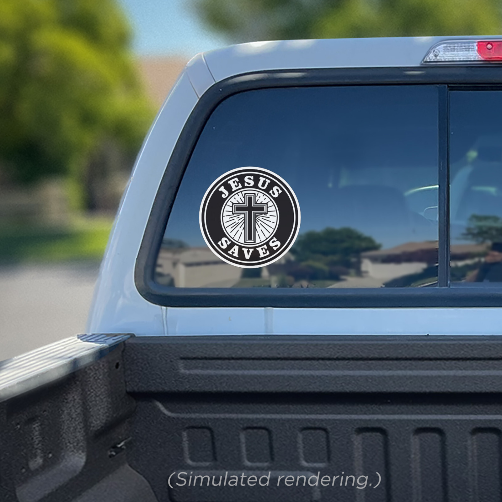 JESUS SAVES | Sticker | Bumper Window Sticker | Vinyl Sticker | Decal gallery