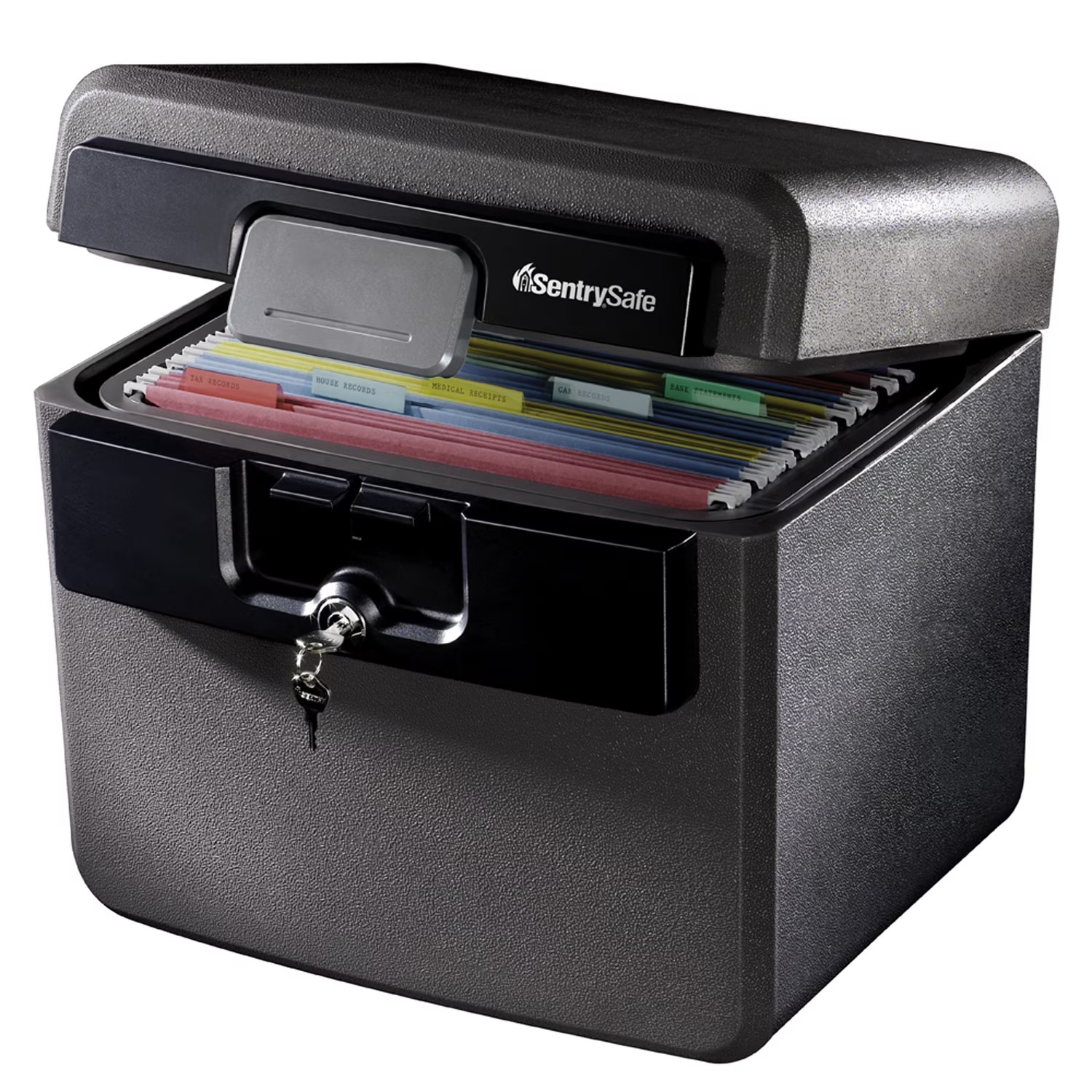 SentrySafe HD4100 Fire-Resistant and Water-Resistant Box Safe with Key Lock, 0.6 gallery
