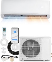 9000 BTU Mini Split AC/Heating System, Wall Air Conditioner & Heat Pump