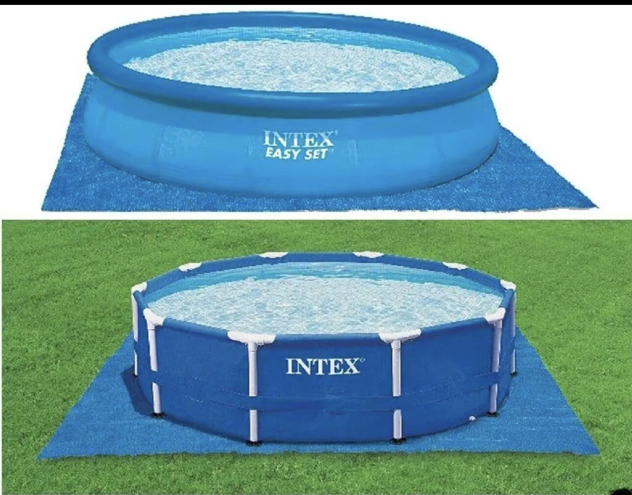 Summer Waves Ground Sheet / Cloth for Swimming Pools Blue , 472 x 472 cm 15gt gallery