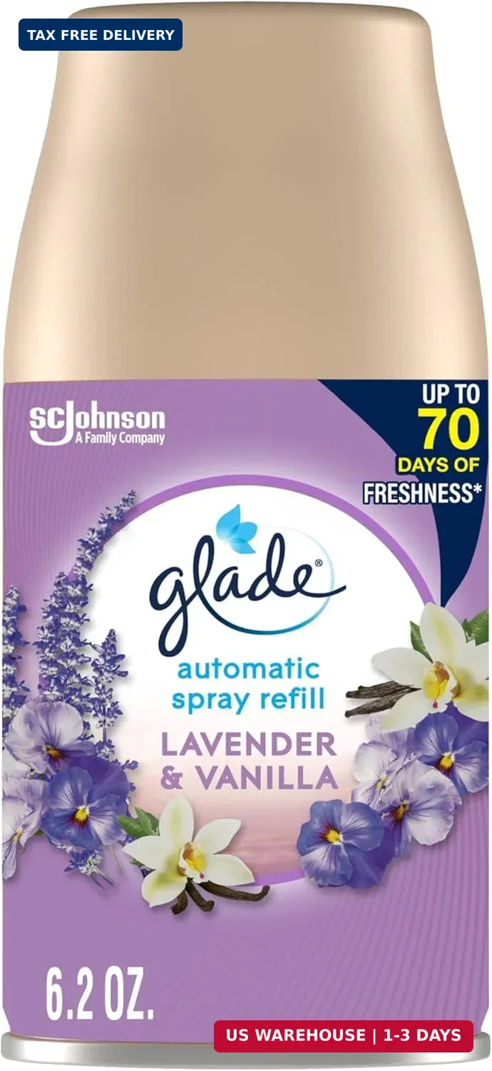 Glade Automatic Spray Refill, Air Freshener for Home and Bathroom, Lavender & Va gallery