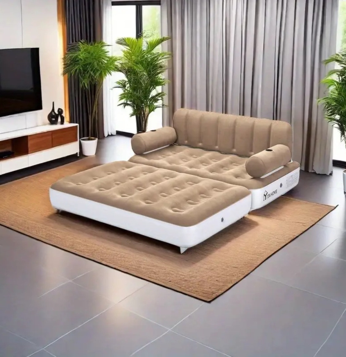 Queen Air Mattress with Built in Pump-Inflatable Blow Up Sofa & Bed Mattress gallery
