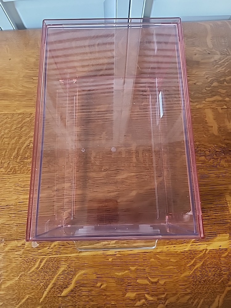 mDesign Pink Stackable Storage Drawer 12"x8"x6" New