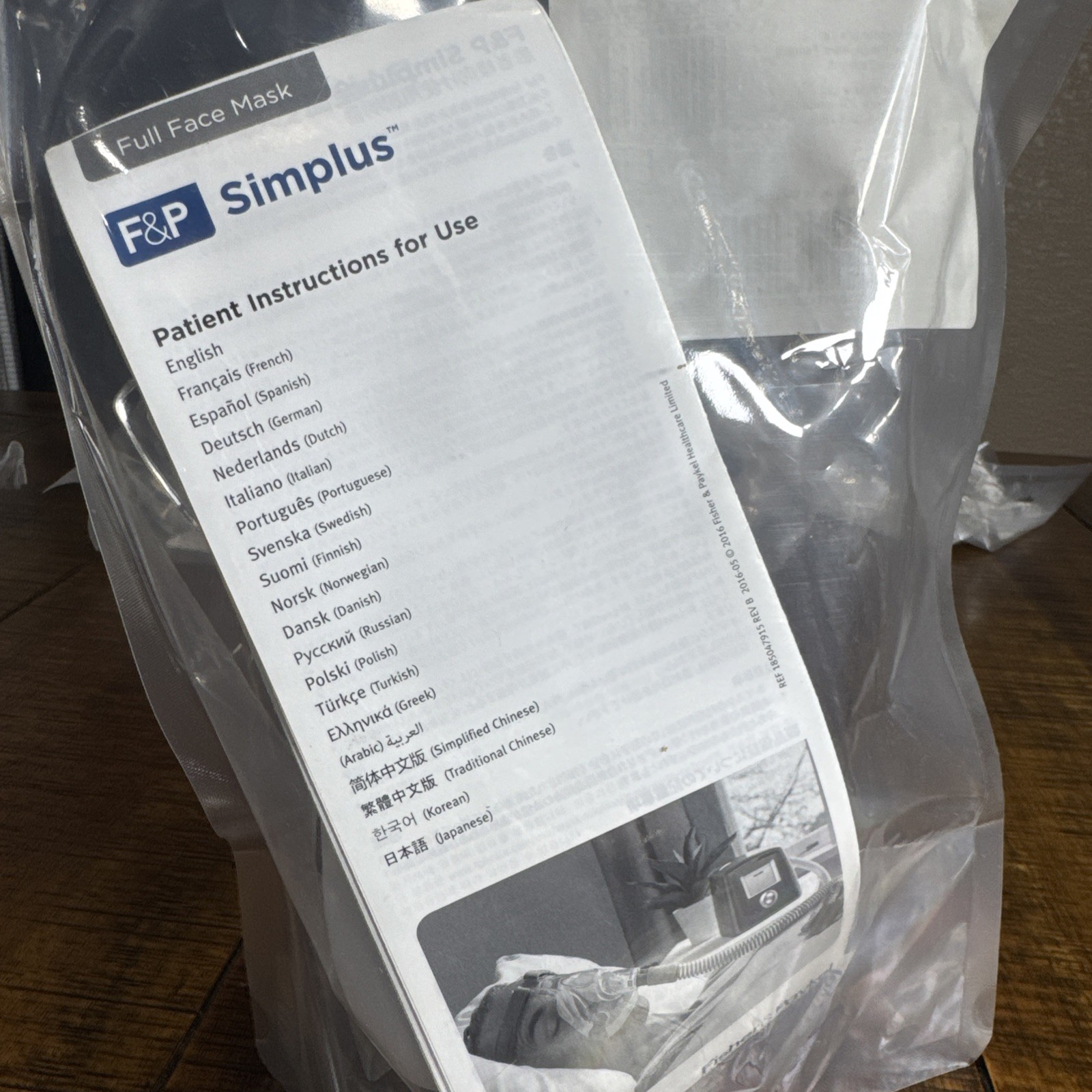 F & P Simplus Full Face Mask Small 400HC584 NEW & SEALED gallery