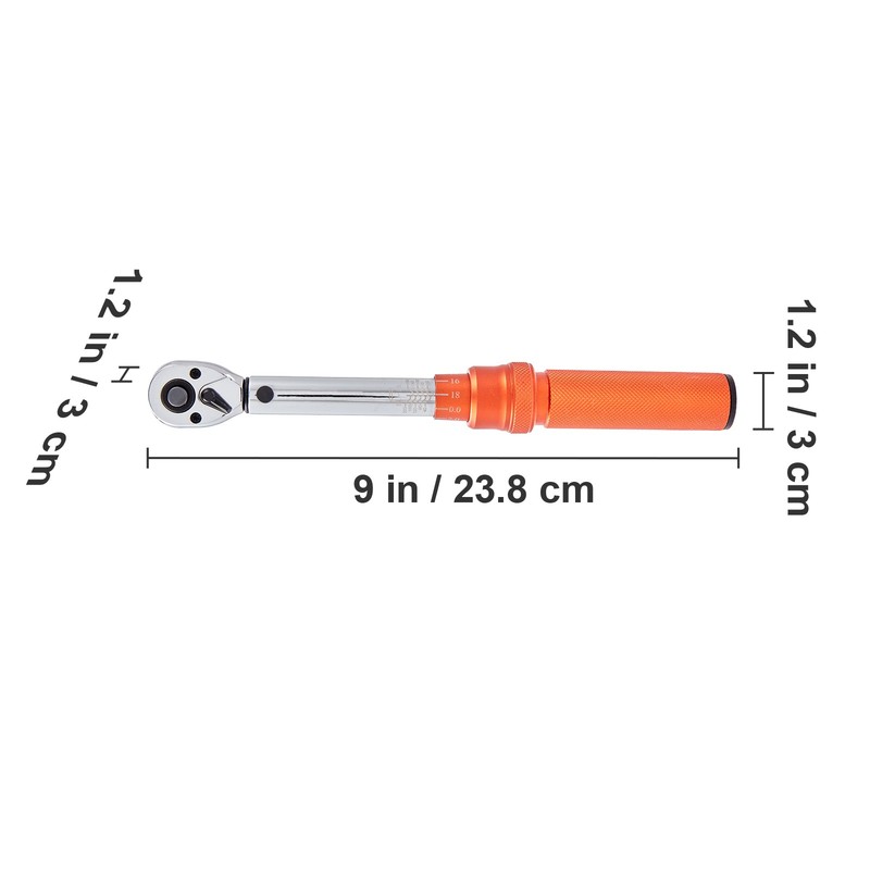 VEVOR Torque Wrench Adjustable Torque Wrench 1/4" Drive 20-200in.lb/2.3-23Nm gallery