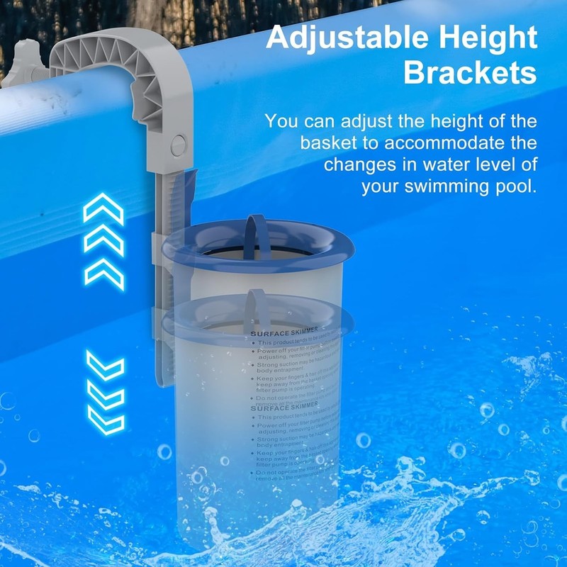 above Ground Pool Surface Skimmer, Wall Mount Pool Maintenance Accessories for I gallery