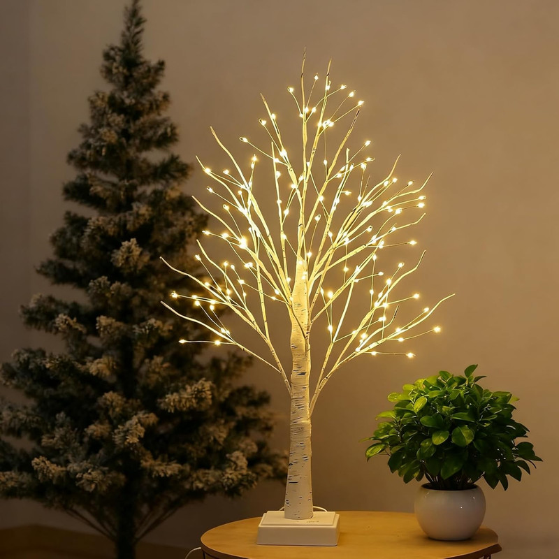144 LED Birch Tree Lights,Tabletop Bonsai Fairy Light Spirit Tree,DIY Artificial gallery