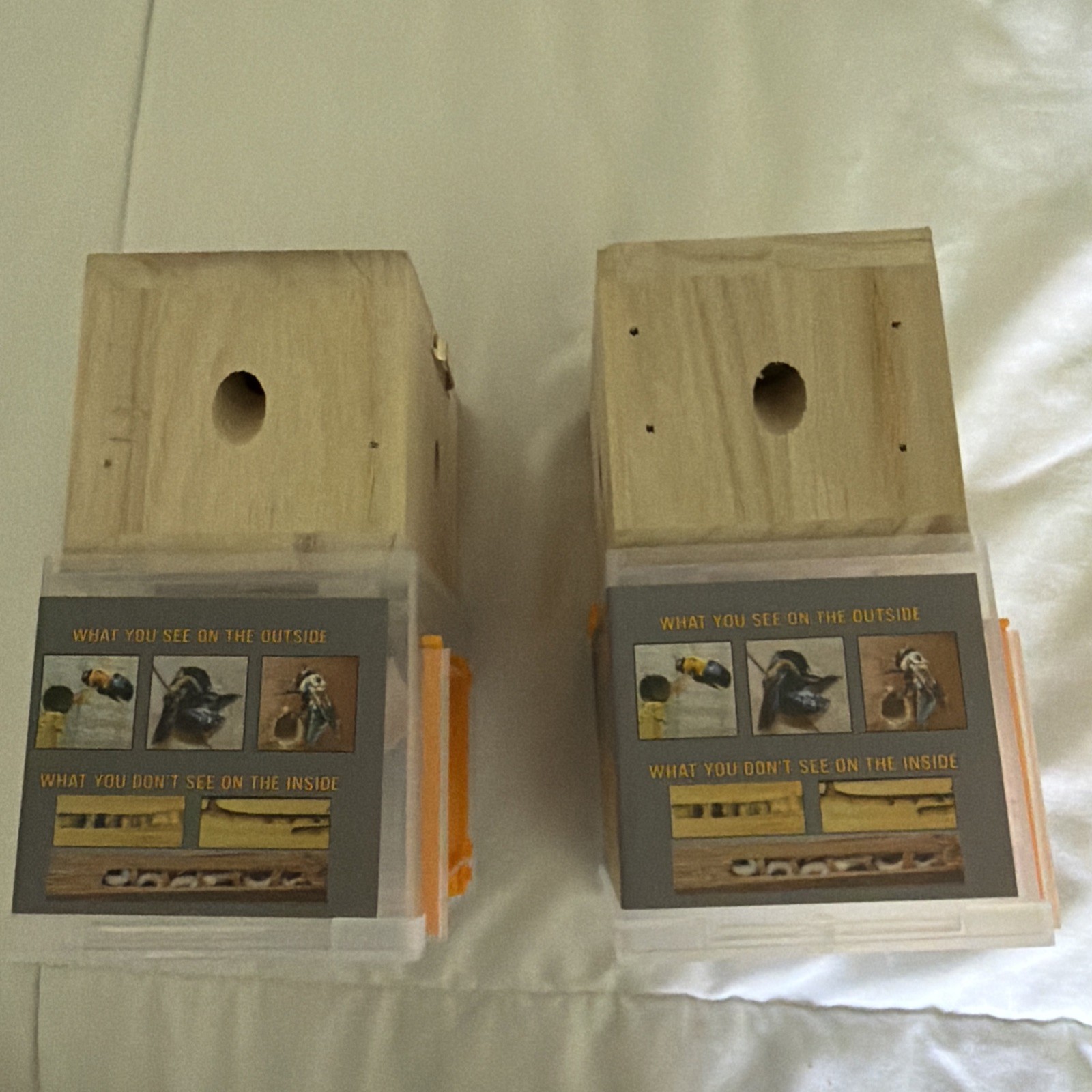 Bees 'N Things Outdoor Carpenter Bee Traps, NEW Lot Of 2 Log Cabins Safe Release gallery