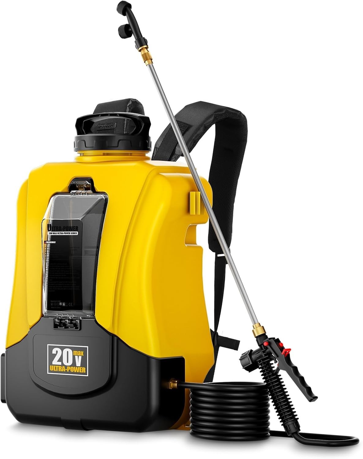 4-Gallon Battery Powered Backpack Sprayer, Compatible with DeWalt 20V MAX, 0-90 gallery