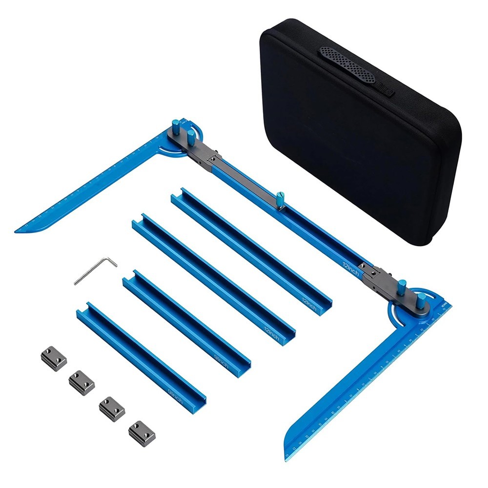 Adjustable Dual Nut Locking Stair Tread Template Tool Jig Stair Gauge Measuring gallery