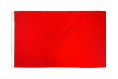 2×3 Red Solid Color 210D Nylon Flag Banner grommets