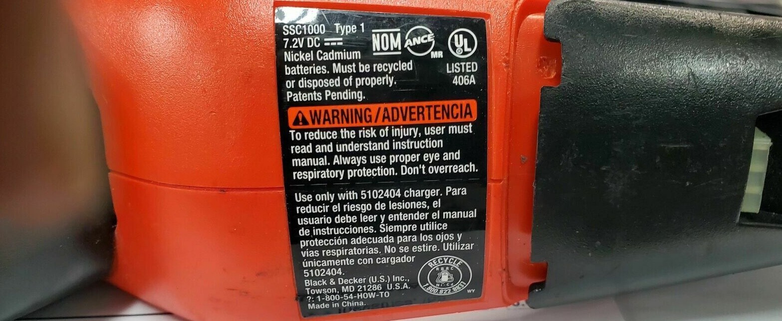Battery for Black & Decker SSC1000 type 1 Trimming Shears 478669-00 gallery