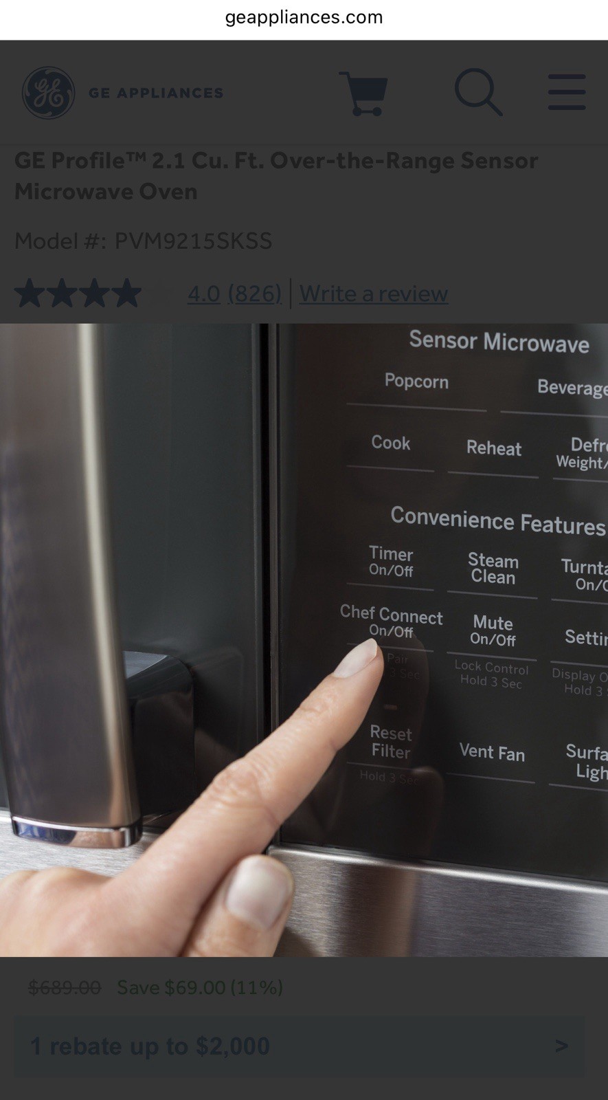 GE Profile Over-The-Range Microwave/ Oven gallery