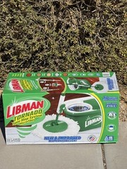 Libman Tornado Spin Mop System Mop and Bucket with Wringer Set Spin Mop