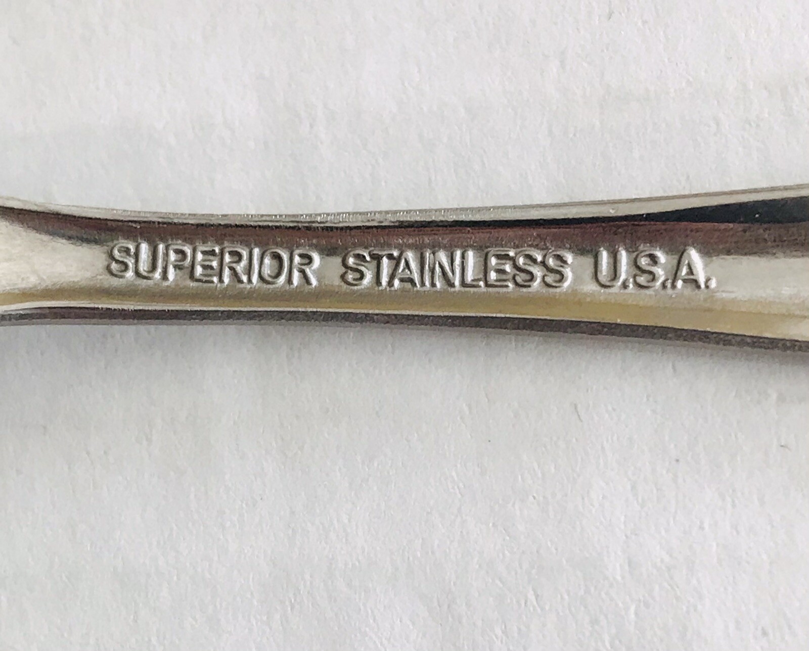 International Silver Radiant Rose 4 Teaspoons Glossy Superior Stainless USA gallery