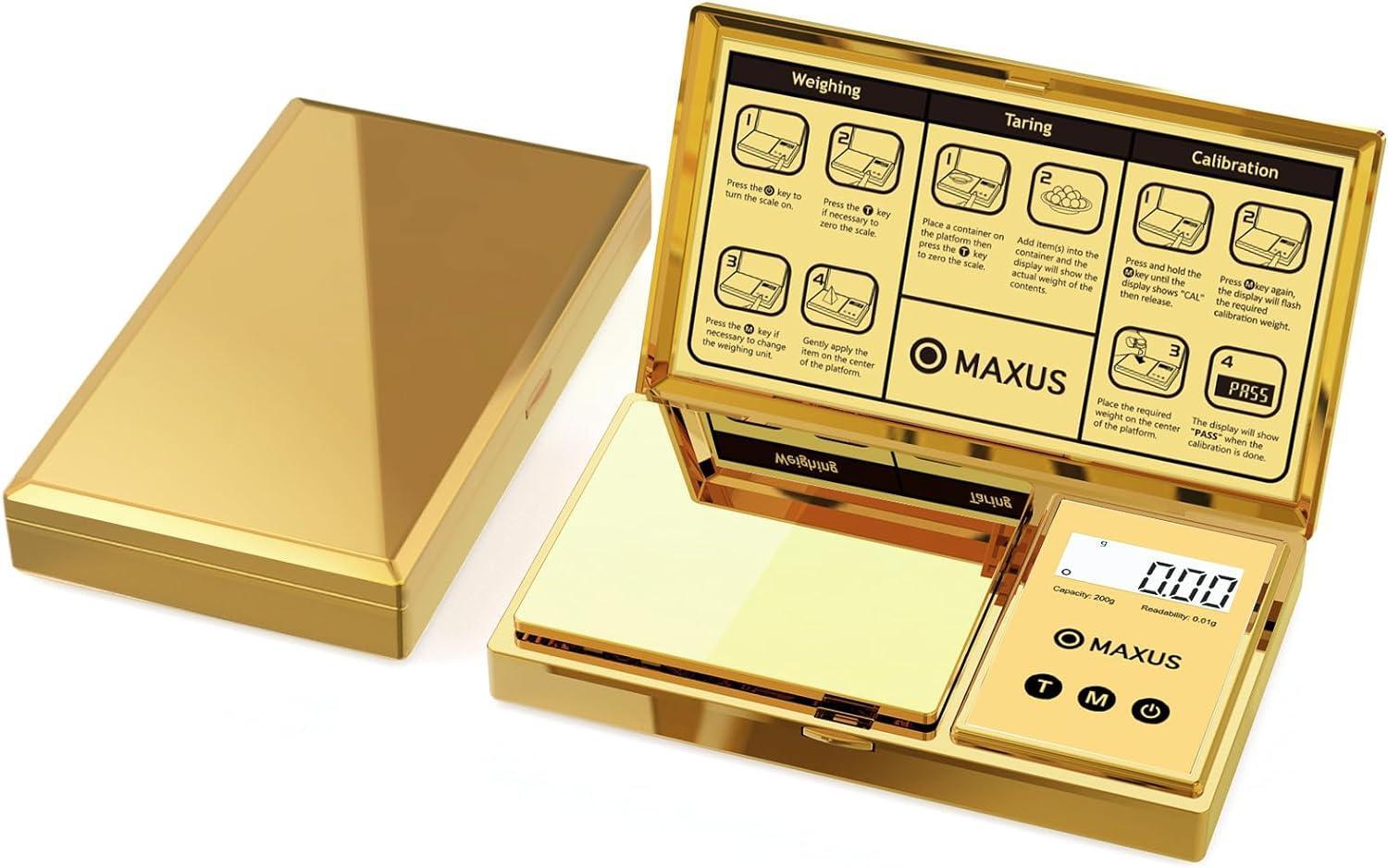 Balanza De Gramos De Digitaces Con Capacidad De 200g X 0,01g, Elegante Plateada gallery