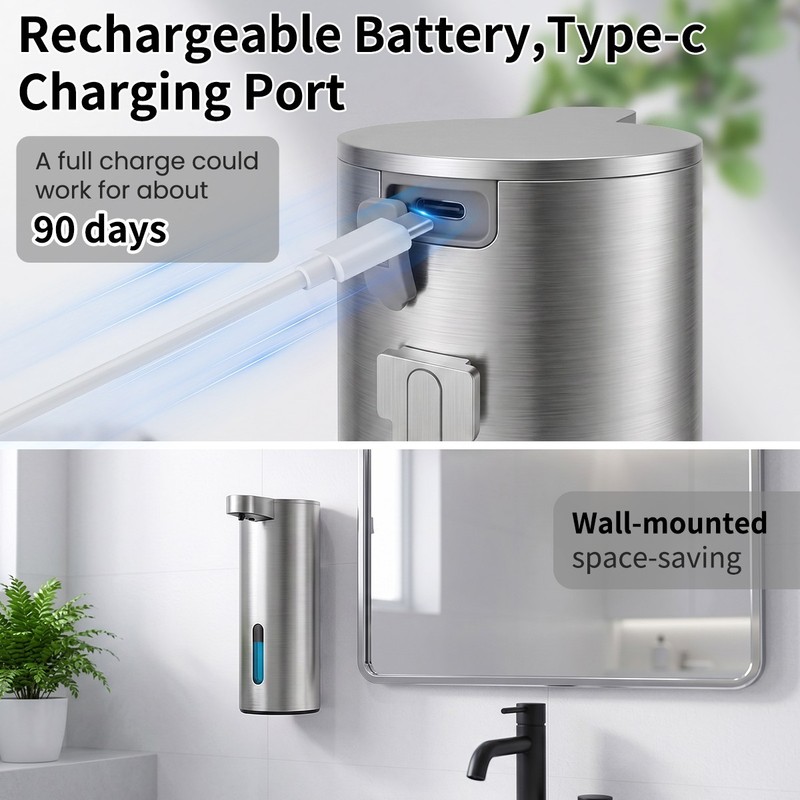 Simple human 12oz Automatic Sensor Pump - Touchless Foaming Soap Dispenser gallery