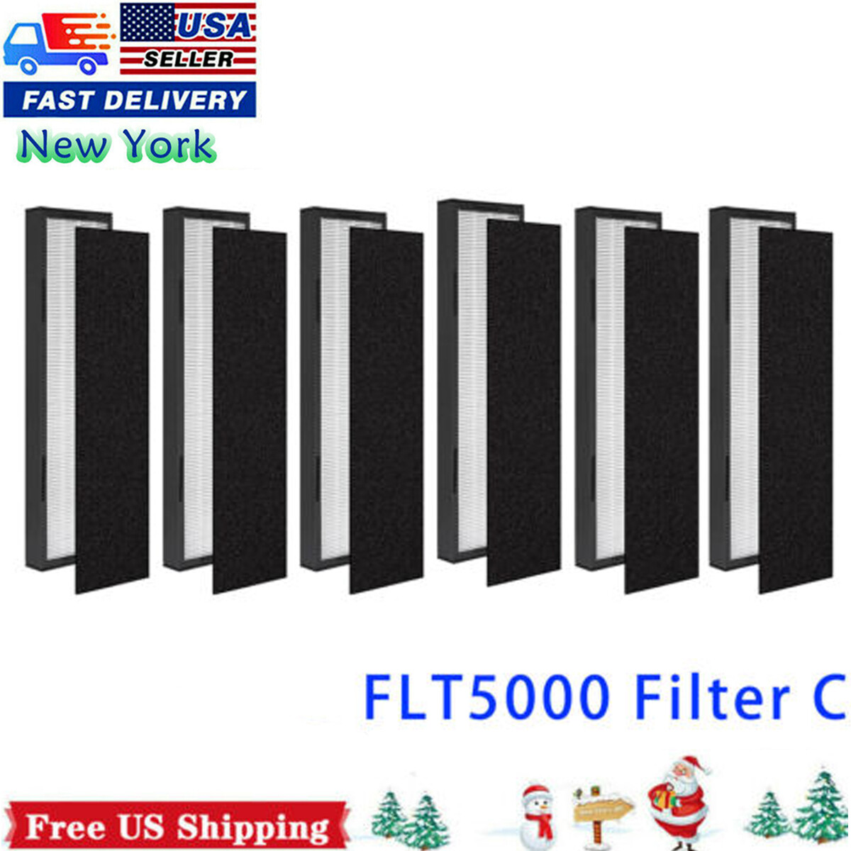 FLT5000 Filter C True HEPA Replacement Filter for GermGuardian Air Purifier gallery