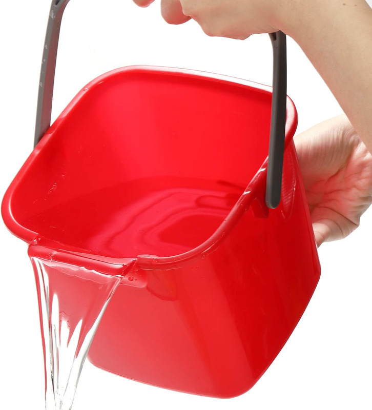 4 Pack Sanitizing Buckets, 3 Quart Small Cleaning Pail, Square Detergent Buck... gallery
