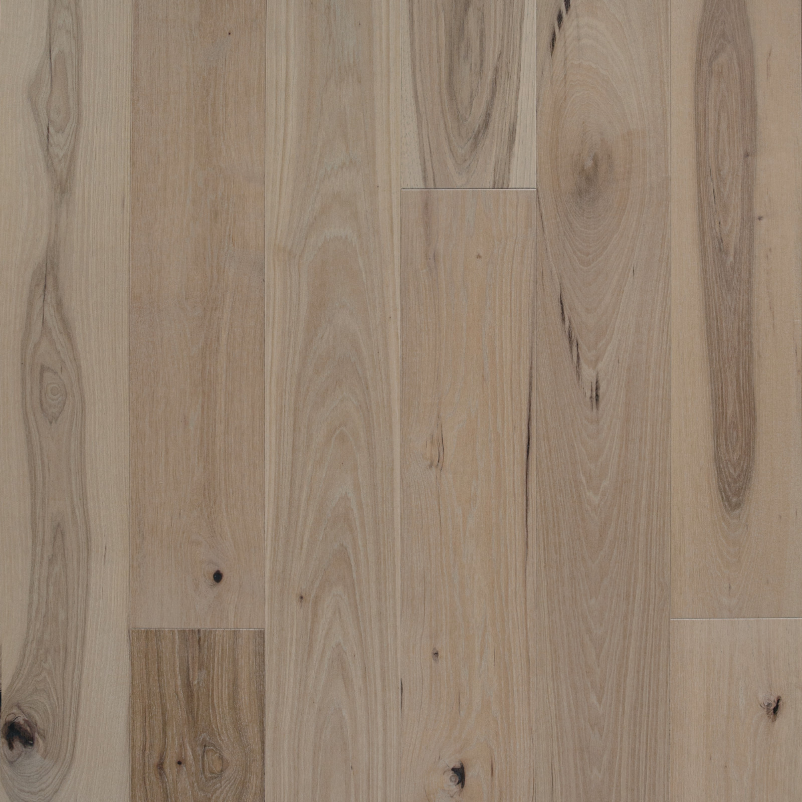 Wide Plank Hickory Flooring, Outer Banks, Prefinished Engineered, Sample gallery
