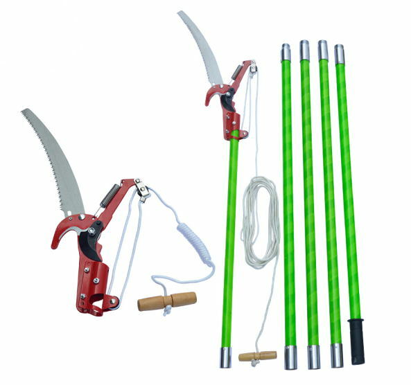 19 Feet Tree Pole Pruner Assemble Tree Saw Garden Lopper Saw garden shears 6m gallery