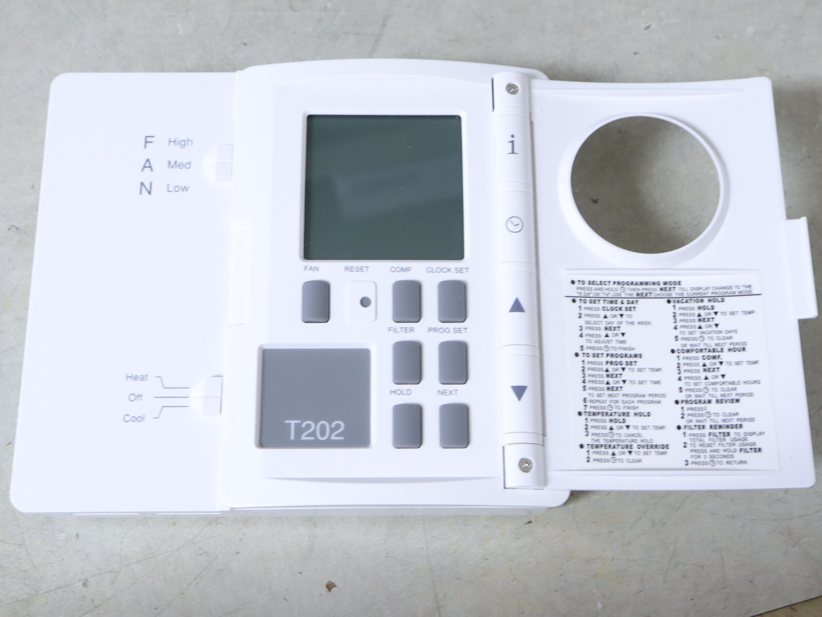 Controlled Air System T202-G5B63 Programmable Digital Thermostat 5-11 Heat/Cool gallery