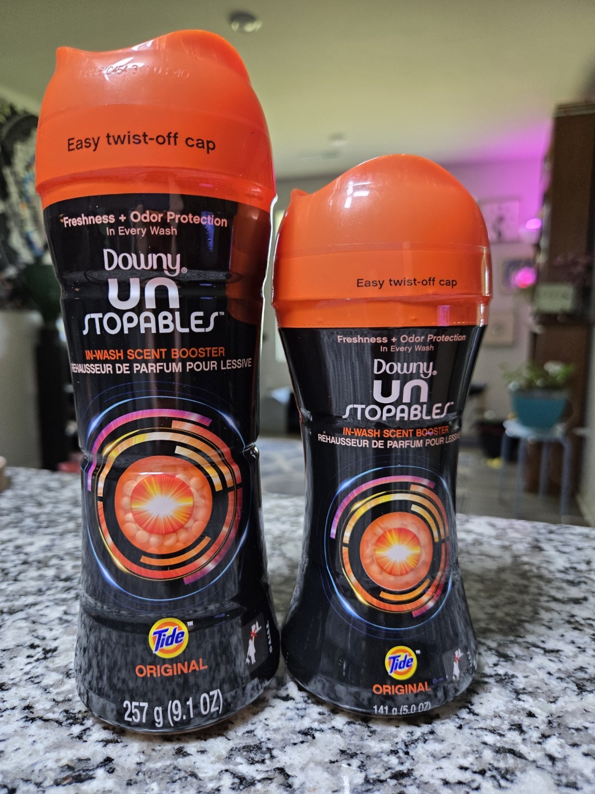 Downy Unstopables Tide Original In Wash Scent Booster Beads 9.1oz X 1 & 5oz X 1 gallery
