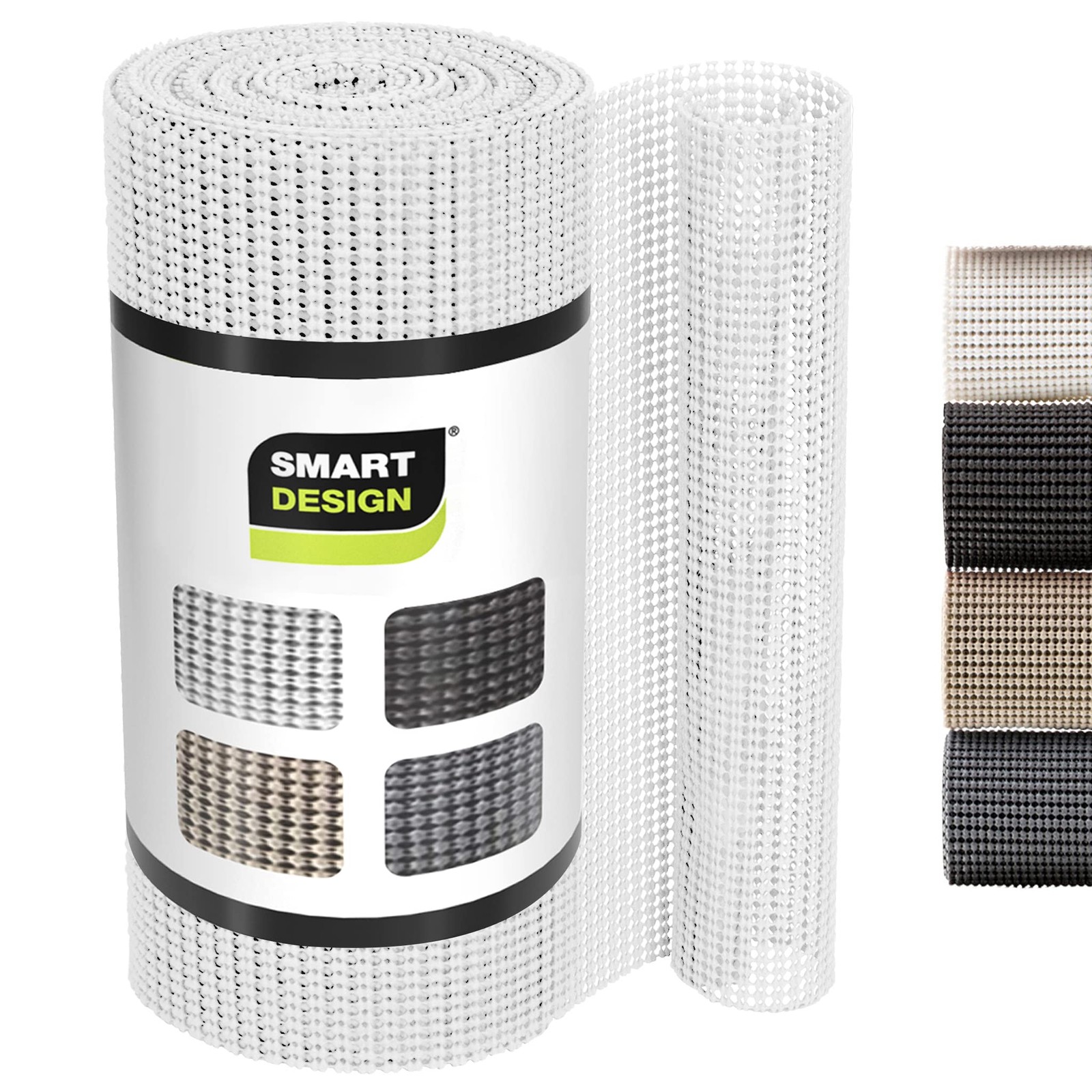 Smart Design Classic Grip Shelf Liner – 12in x 20ft – 12"W x 20"L, White gallery