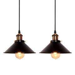 2 Pack Hanging Pendant Ceiling Light Fixture Home Bar Kitchen Island Lighting US