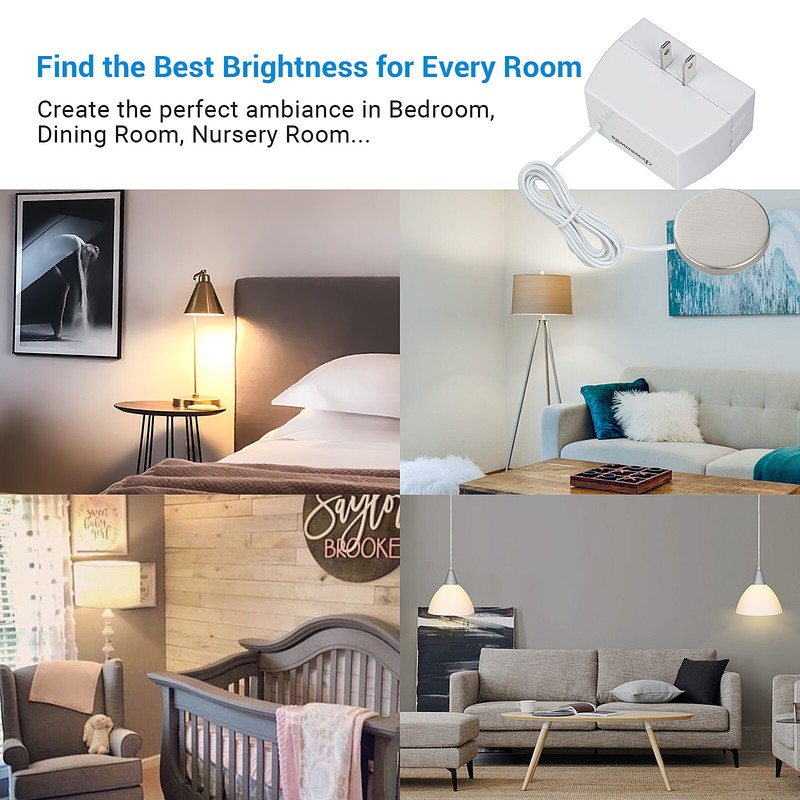 DEWENWILS Touch Dimmer Switch 2 Pack Touch Pad Control with 3 Levels of Dimming gallery