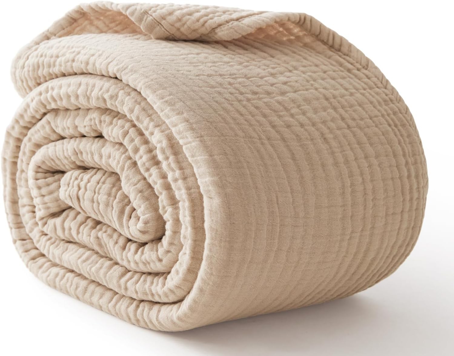 6 Layers Cotton Muslin Blankets Large, Lightweight Cotton Throw, Cooling Soft Th gallery