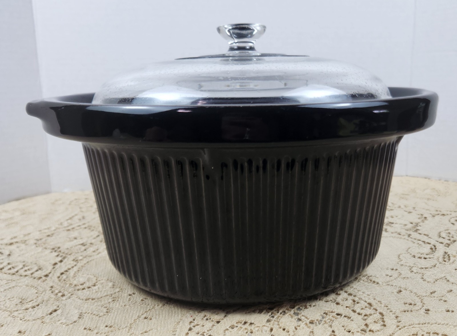 Rival Crockpot Slowcooker Replacement Stoneware Insert with Glass Lid gallery