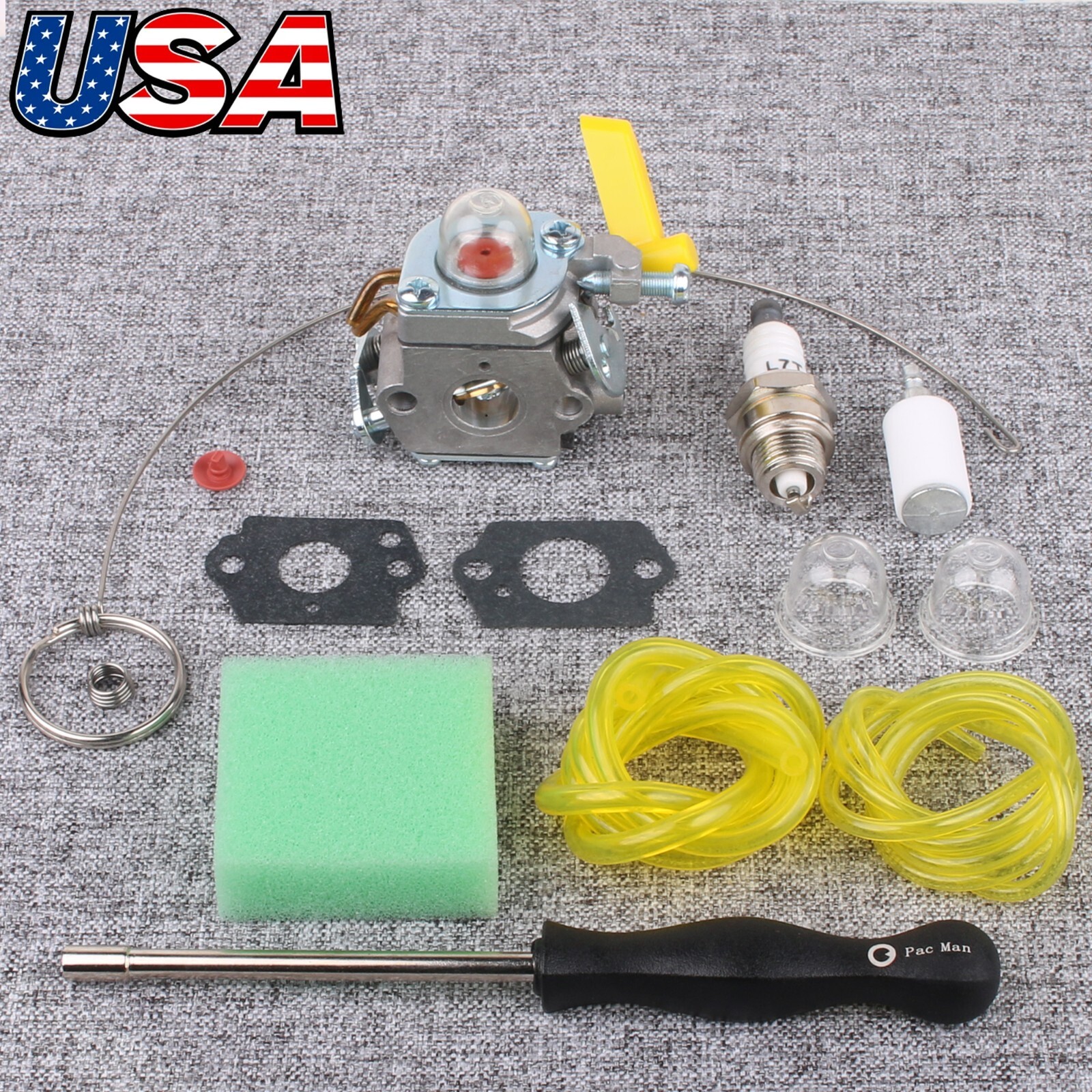 Carburetor for Homelite Ryobi CS26 SS26 String Trimmers 25cc 26cc 30cc C1U-H60D gallery