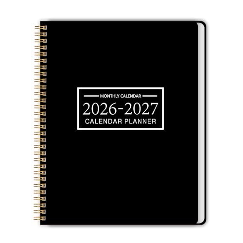 Monthly Planner Jan 2026 - Dec 2027, Monthly A4 (Jan 2026 - Dec 2027) Black gallery