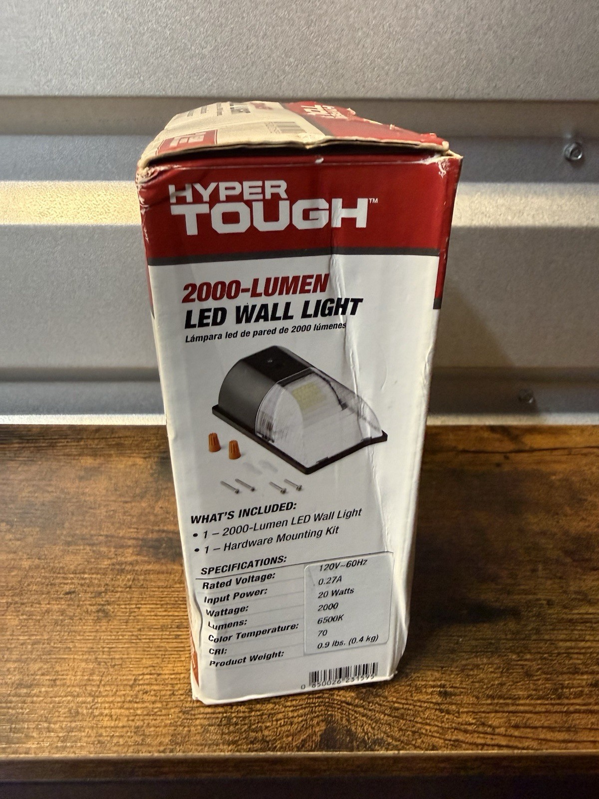 Hyper Tough Direct Wire Pak Light with Clear Lens Cover, Dusk to Dawn, Black gallery