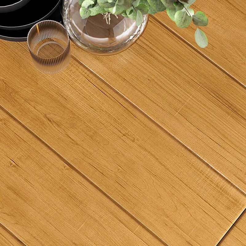 Solid Pine Farmhouse Dining Table White Legs Natural Wood 45x28in gallery