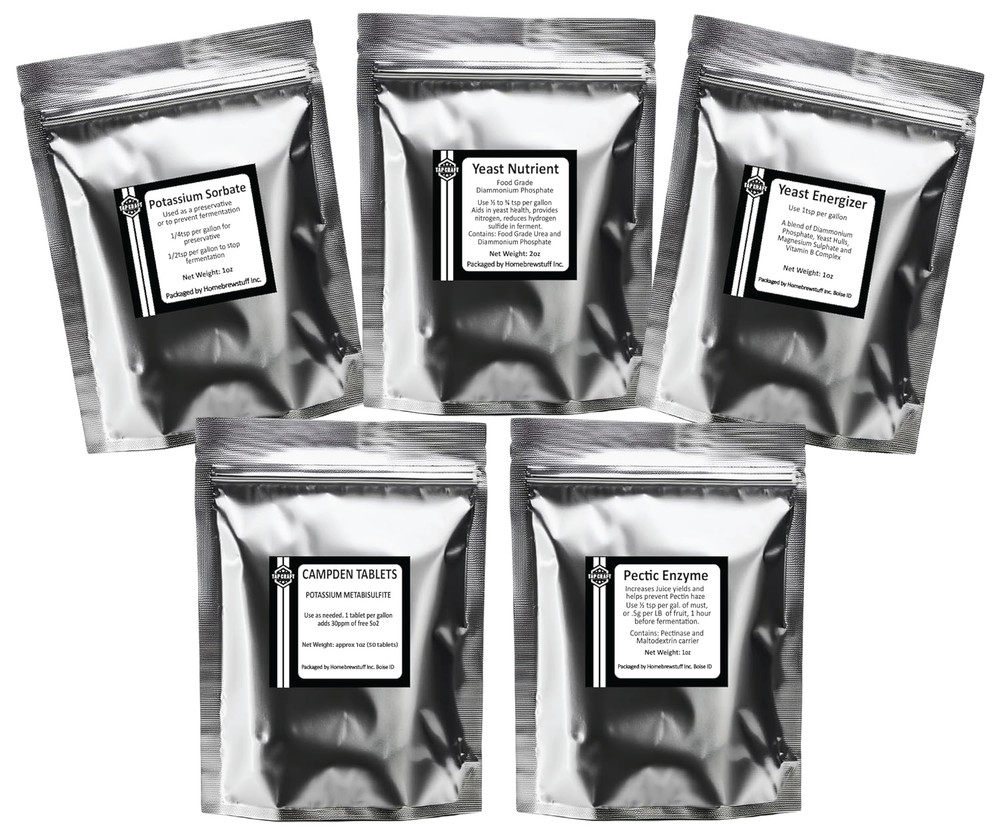 Basic Wine Additives Bundle - Make wine at home