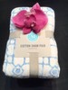 MARTHA STEWART STANDARD Quilted Shams 2 PC Set Zale Coastal Blue Cotton NEW gallery