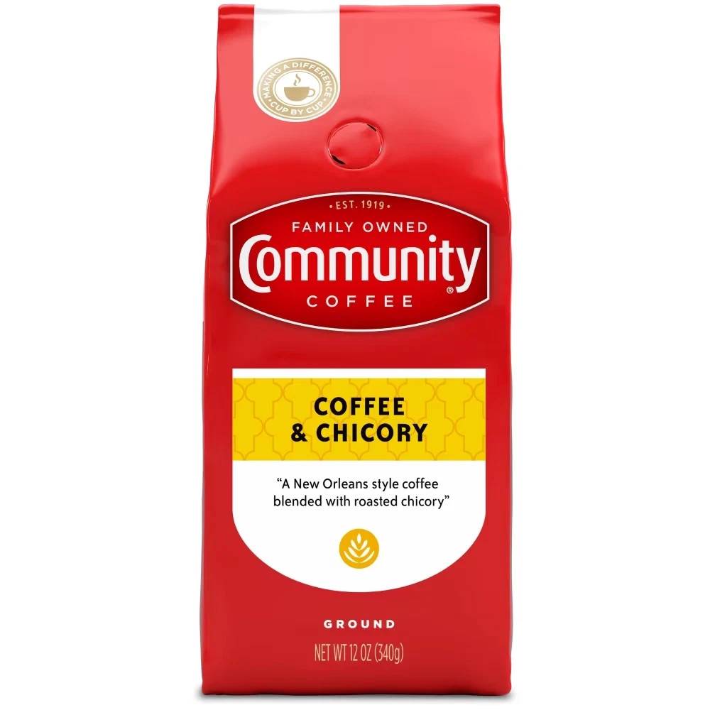 Community Coffee Coffee and Chicory Medium-Dark Roast Ground 12 oz Gable Top., gallery