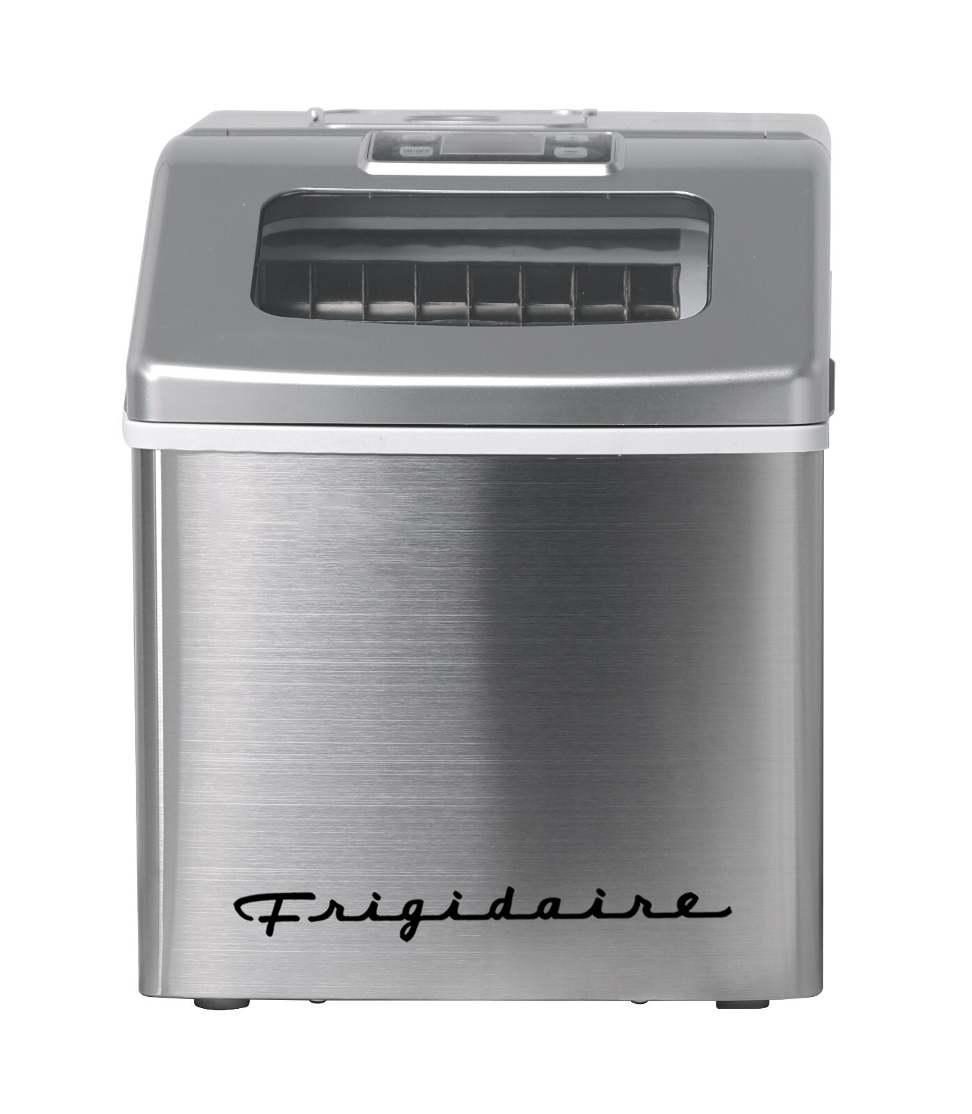Frigidaire, 40 Lbs. Countertop Ice Maker, Square Clear Shaped Ice, Stainless gallery