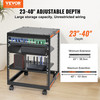 VEVOR 12U Open Frame Server Rack, 23-40 in Adjustable Depth, Free Standing or Wa gallery