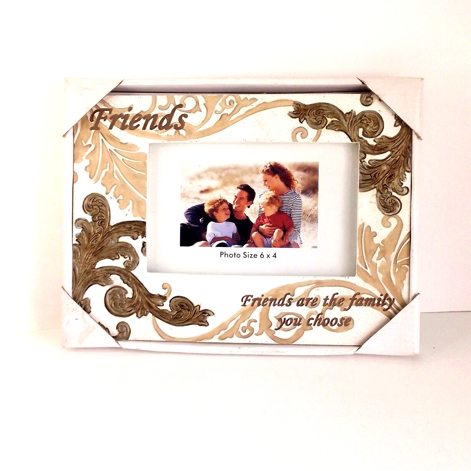 Friends stone Look Picture Frame Free Standing Rear Loading W/ Box4x6 C16-1736 gallery