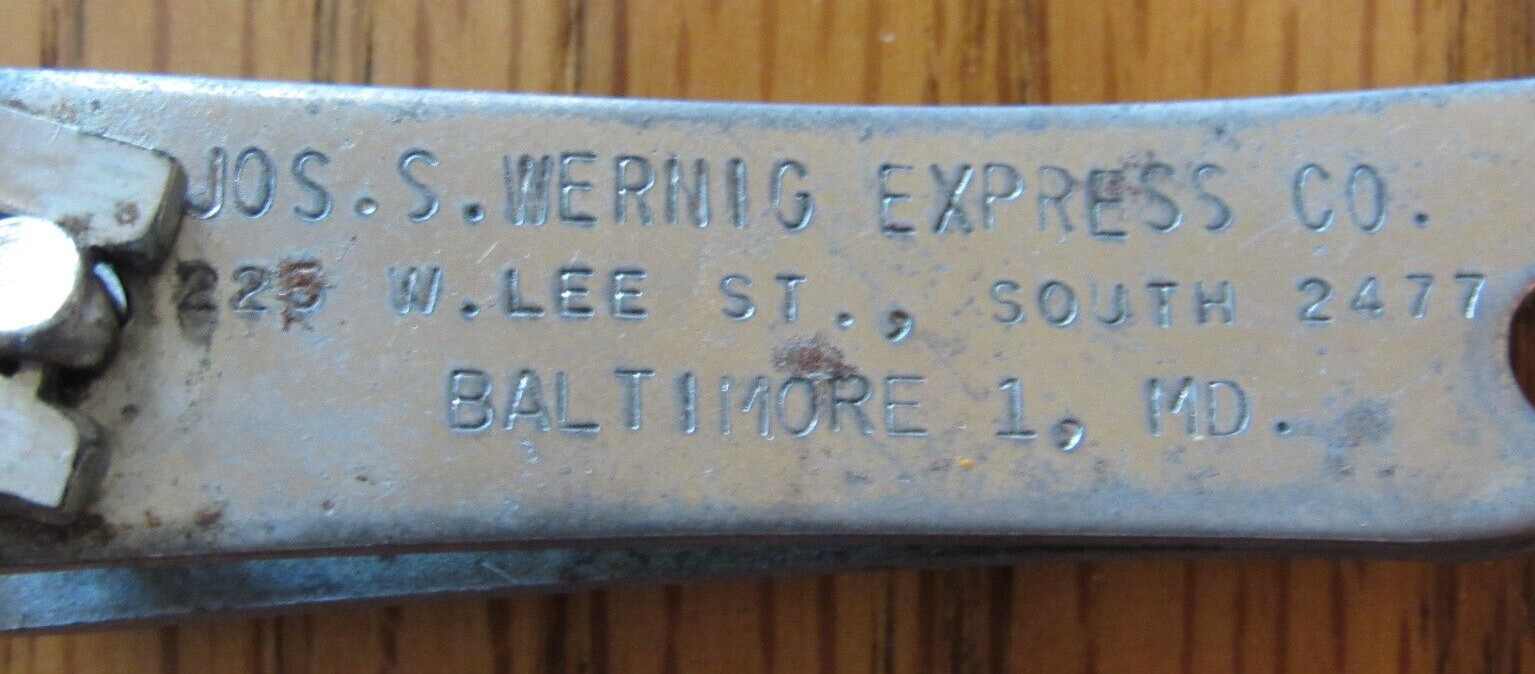 VTG MULTI TOOL MASTER JOS. S. WERNIG EXPRESS CO, BALT MD gallery