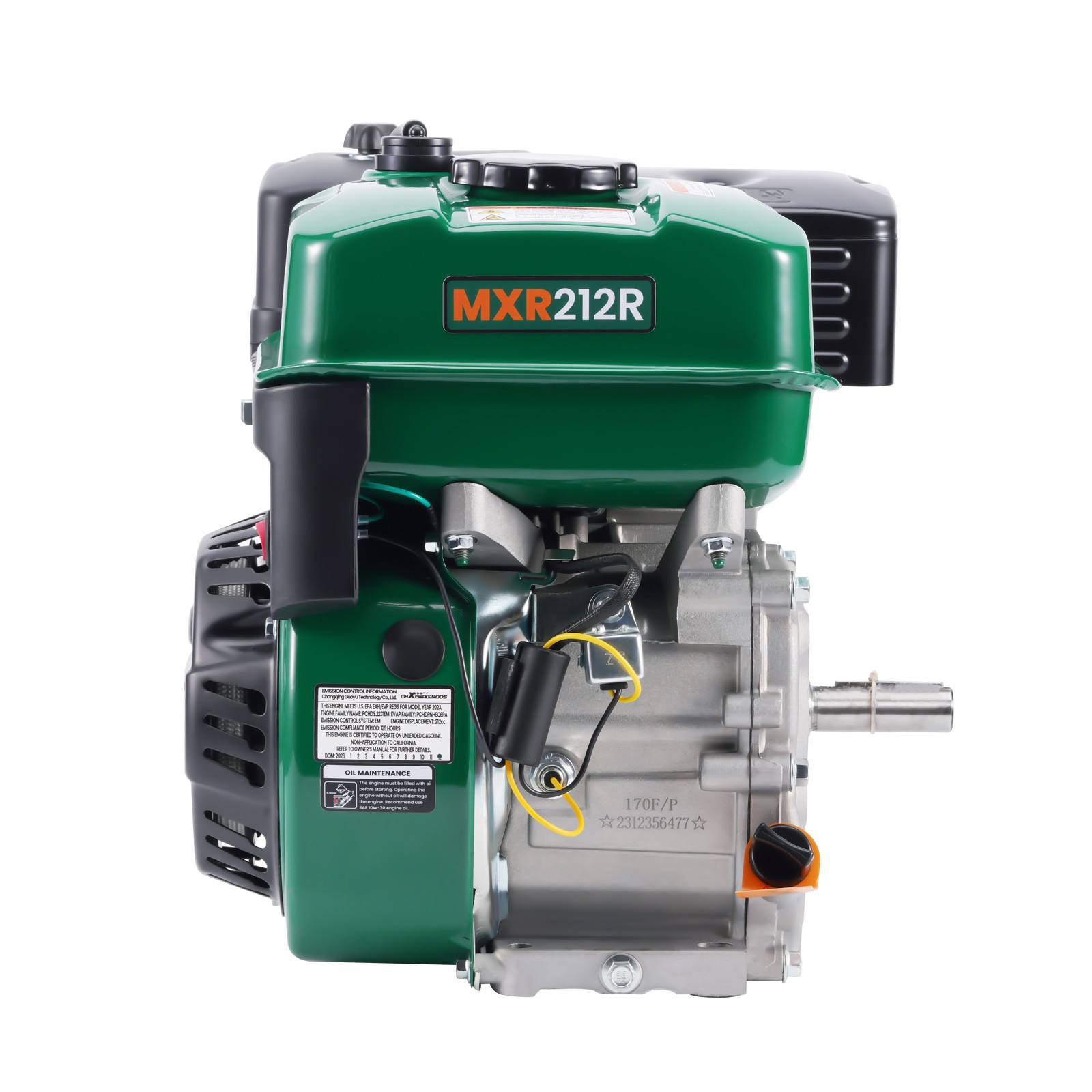 7HP 212cc Horizontal Engine Motor Gasoline 4 Stroke Recoil Start For Compressor gallery