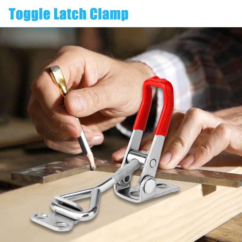2 PCS Steel Toggle Latch Catch Adjustable Lock Clamp Anti-rust Clip For Box Case gallery