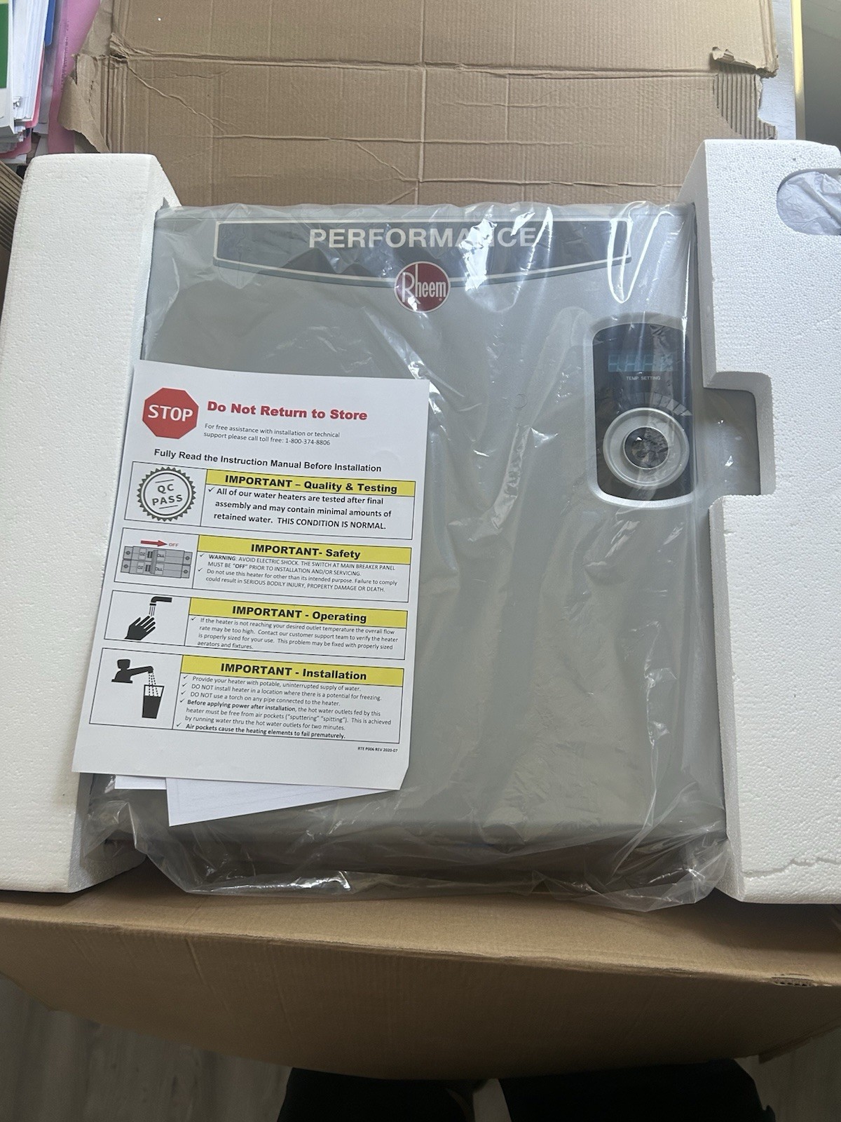 Rheem Performance 36kw Tankless Electric Water Heater - SIlver (RETEX-36) gallery