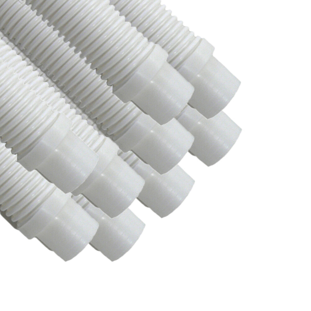 Puri Tech Pool Cleaner Vac Hose Kreepy Krauly Barracuda 1.5in x 4ft White 9 pk gallery