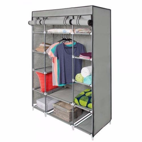 5-Layer Portable Closet Cloth Cabinet Storage Organizer Wardrobe Clothes Rack gallery