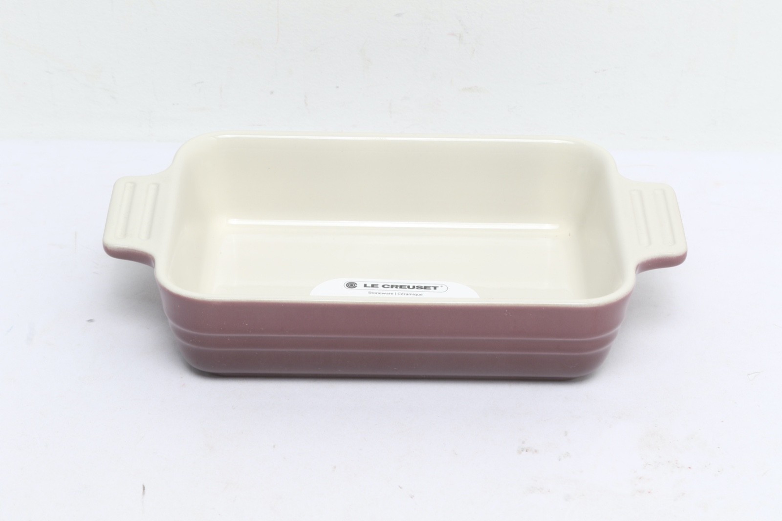 Le Creuset Fig 18 cm Rectangular Baking Dish Stoneware, 7.25"x5" NEW gallery